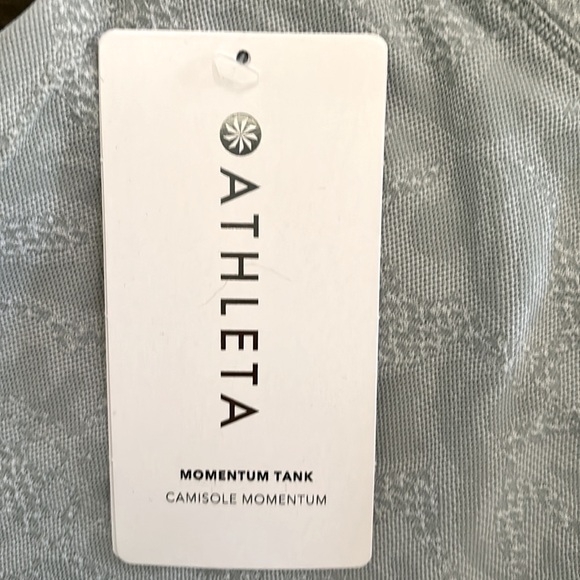 Athleta Momentum Tank. Beautiful Grey Green. Size Small. NWT. - Picture 6 of 7